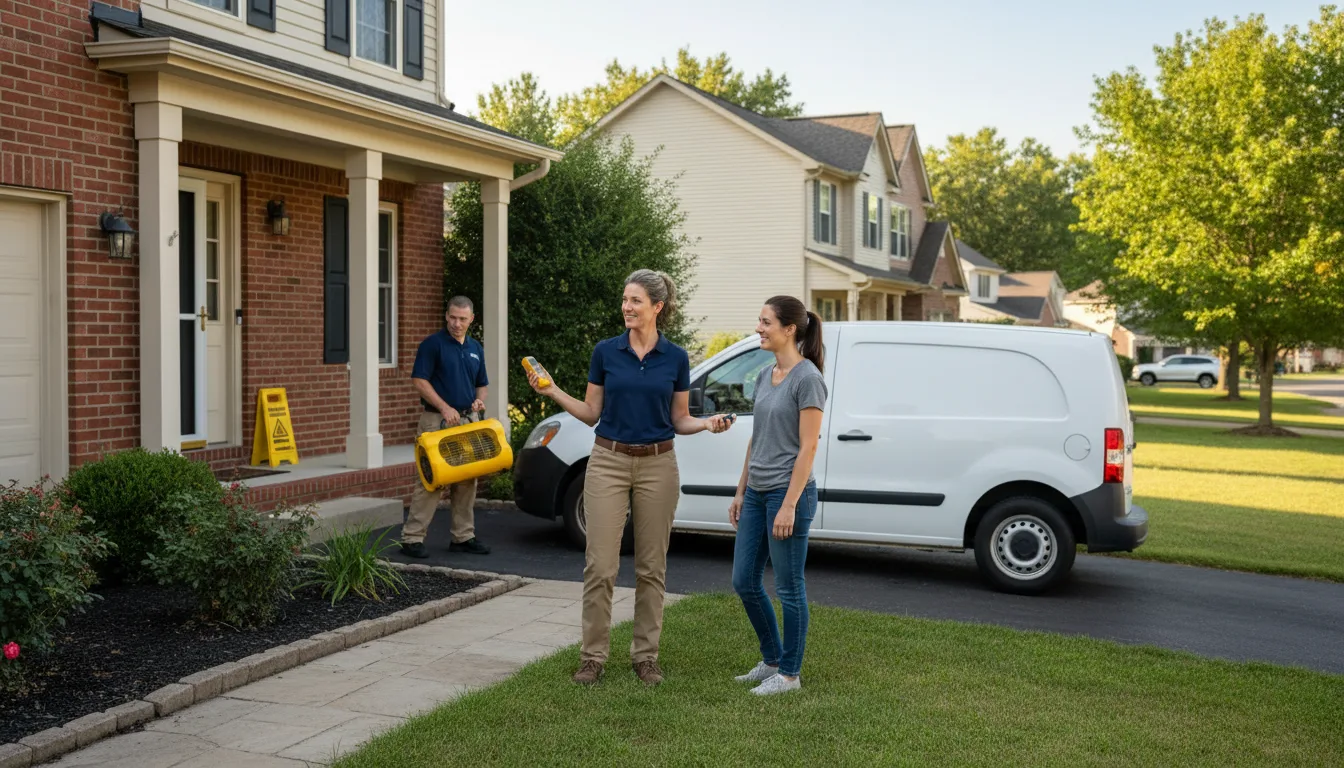 Water restoration image for Dehumidification And Cleanup Services in Jewell, OH